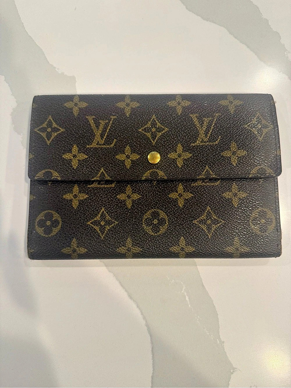 Louis Vuitton Portefeuille Tri-fold Wallet- Monogram